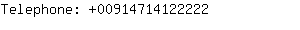 Telephone: 0091471412....