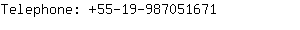 Telephone: 55-19-98705....