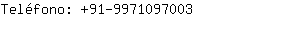 Teléfono: 91-997109....