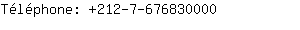 Tlphone: 212-7-67683....