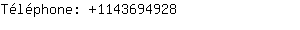 Téléphone: 114369....