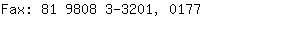 Fax: 81 9808 3-3201, ....