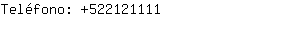 Teléfono: 52212....
