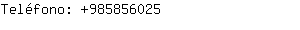 Teléfono: 98585....