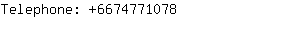 Telephone: 667477....