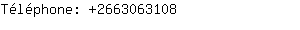 Téléphone: 266306....