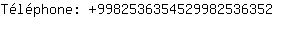 Tlphone: 998253635452998253....