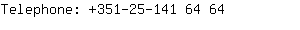Telephone: 351-25-141 6....
