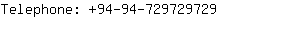 Telephone: 94-94-72972....