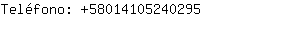 Teléfono: 5801410524....