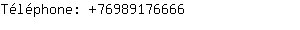Téléphone: 7698917....