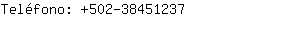 Teléfono: 502-3845....