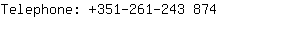 Telephone: 351-261-243....