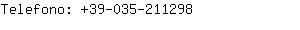 Telefono: 39-035-21....