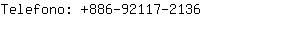 Telefono: 886-92117-....
