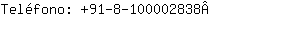 Teléfono: 91-8-1000028....
