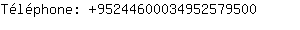 Tlphone: 9524460003495257....