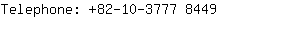 Telephone: 82-10-3777 ....