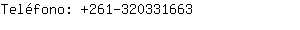 Teléfono: 261-32033....