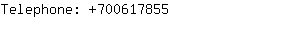 Telephone: 70061....