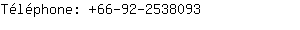 Téléphone: 66-92-253....
