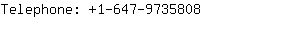 Telephone: 1-647-973....