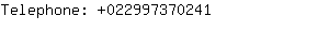 Telephone: 02299737....