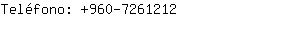 Teléfono: 960-726....