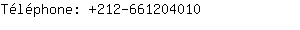 Téléphone: 212-66120....