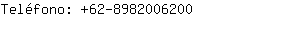 Teléfono: 62-898200....