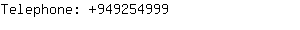Telephone: 94925....