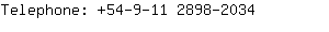 Telephone: 54-9-11 2898-....