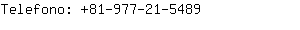 Telefono: 81-977-21-....
