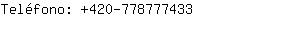 Teléfono: 420-77877....