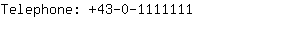 Telephone: 43-0-111....