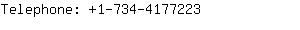 Telephone: 1-734-417....