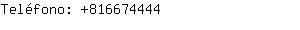 Teléfono: 81667....