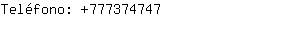 Teléfono: 77737....