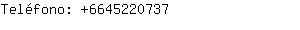 Teléfono: 664522....
