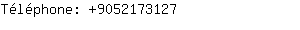 Téléphone: 905217....