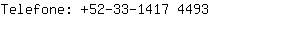 Telefone: 52-33-1417 ....