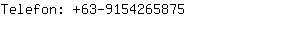 Telefon: 63-915426....
