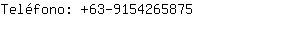Teléfono: 63-915426....