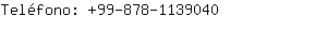 Telfono: 99-878-113....