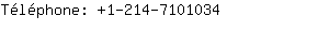 Tlphone: 1-214-710....