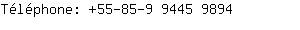 Tlphone: 55-85-9 9445 ....