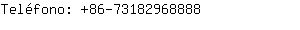 Teléfono: 86-7318296....