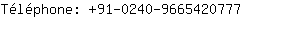 Tlphone: 91-0240-966542....