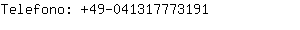 Telefono: 49-04131777....
