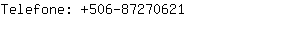 Telefone: 506-8727....